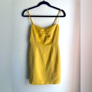 NBD yellow mini dress XS